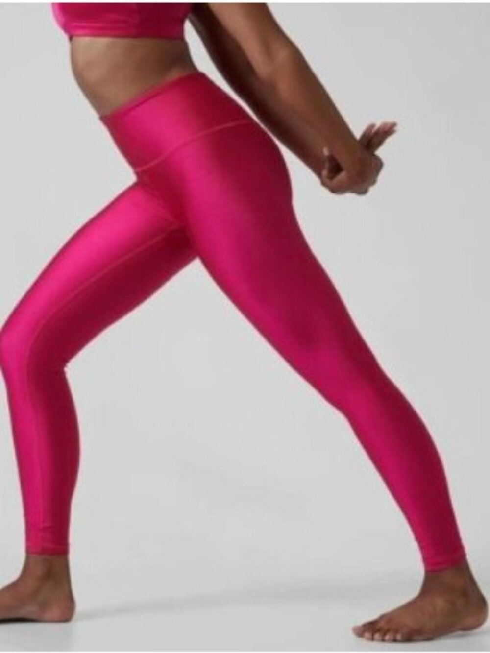 ATHLETA elation shine leggings in cyclamen (pink) size XS